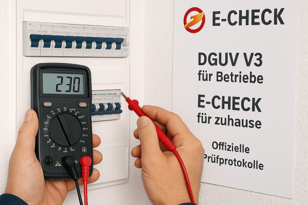 ✅ Prüfung (DGUV/E‑Check)
